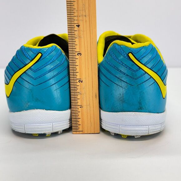 Hoka One One Evo XC Spikeless Running Shoes Men Sz 9 Blue Yellow 1108396 Lace Up - Picture 3 of 11